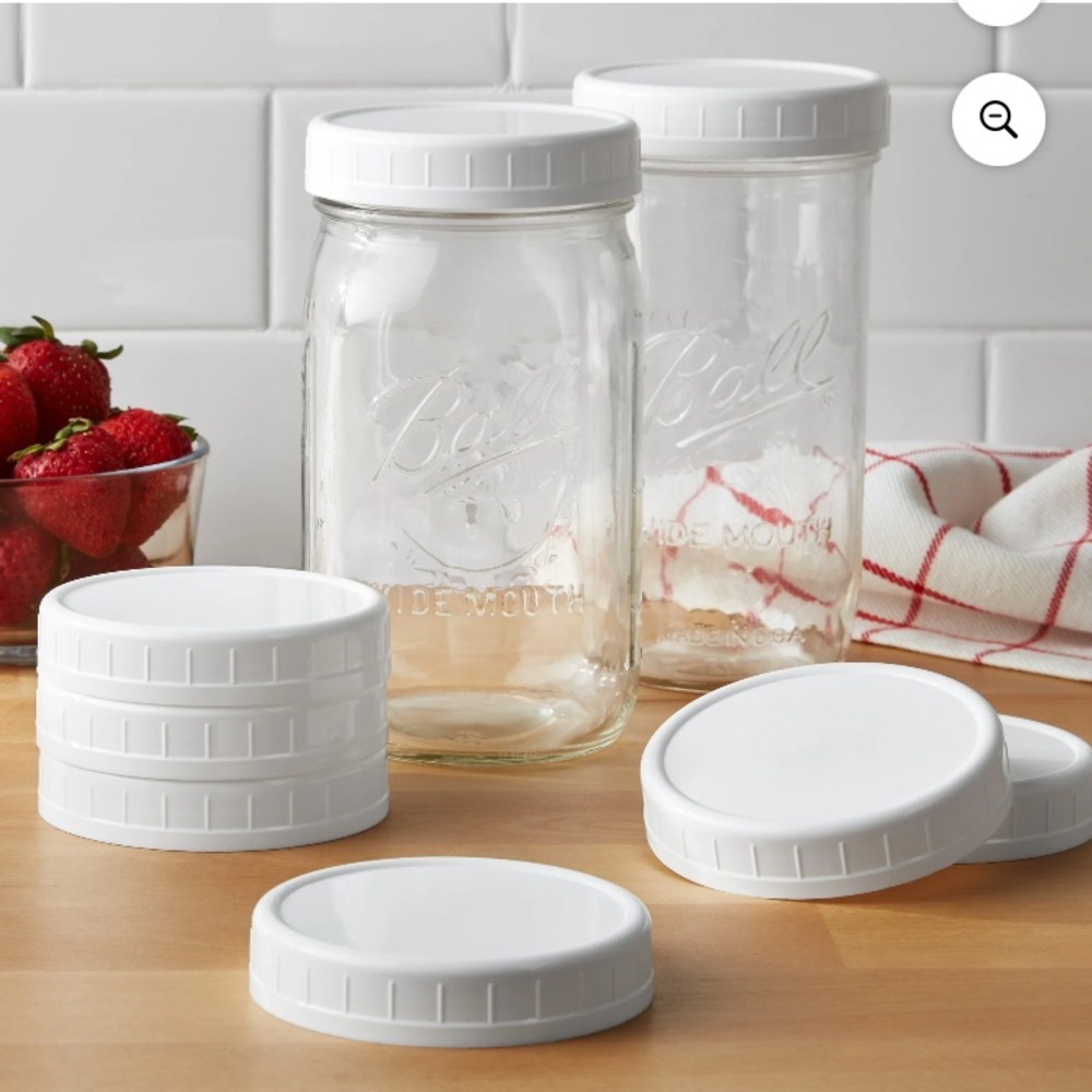 Mainstays White Wide-Mouth Canning Jar Lids